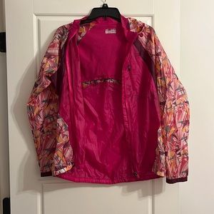 Under Armour pink rain jacket